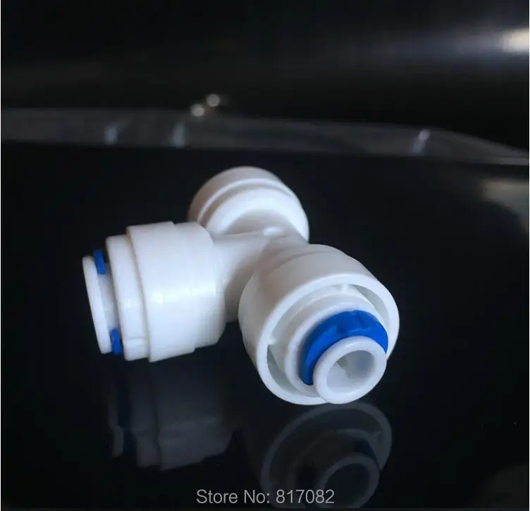 2 шт. пластиковые водопроводные фитинги с обратным осмосом 1/4 дюйма х 3/8 дюймов