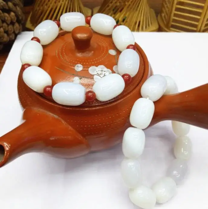 Bracelet++Trendy original hand ornament natural bucket Bead Bracelet DIY drum bead string stone | Украшения и аксессуары