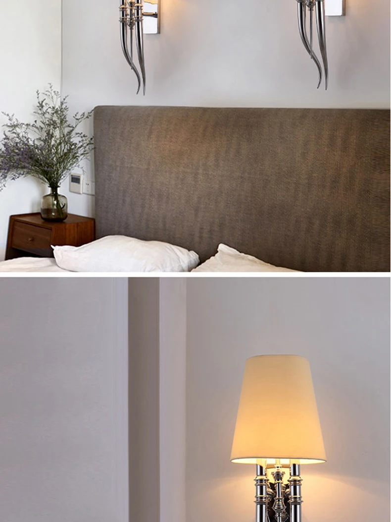 Vintag living room bedroom bedside aisle creative LICAN iron wall Sconce lights Vintage wall fixture Luces Lampara de pared
