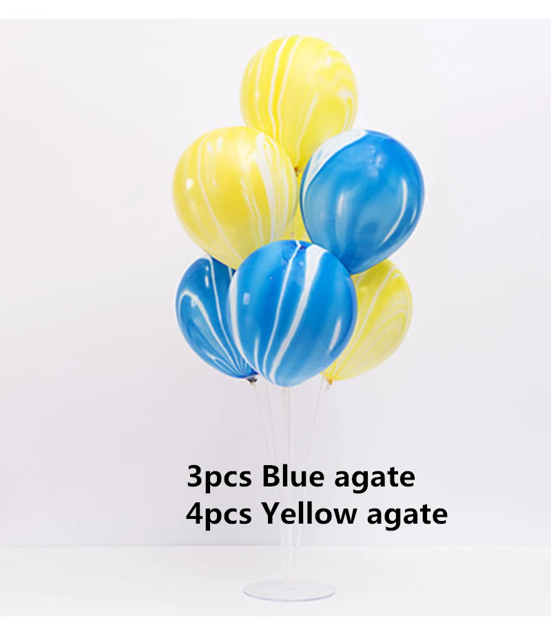 T have Table float 7 шт. круглые латексные шарики стол плавающий прозрачный столб Дети День рождения декоративный воздушный шар стол Dec свадебные принадлежности - Цвет: T have Table float