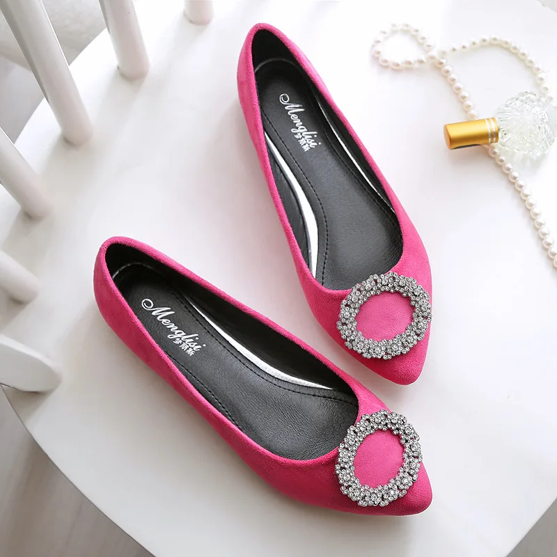 Весенние розовые туфли на плоской подошве со стразами женские лоферы без