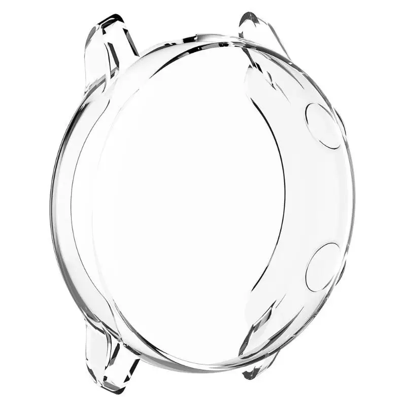 A Тонкий полноэкранный чехол для samsung Watch активный протектор ТПУ защитный чехол силиконовый чехол для samsung Galaxy Watch Active R500 galaxy watch active стекло - Цвет: A