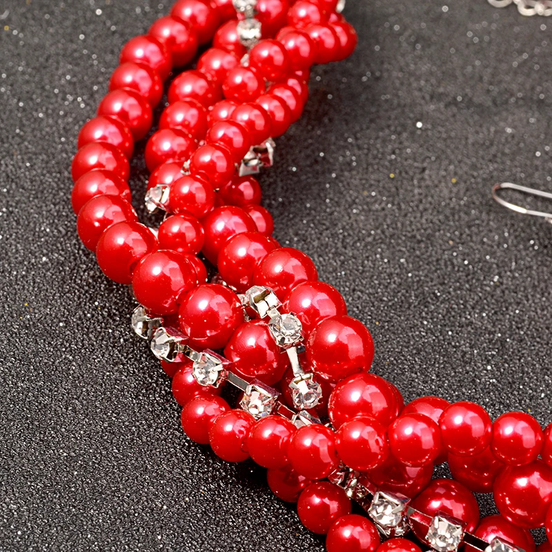 UDDEIN набор ювелирных изделий из искусственного жемчуга Многослойные Бусины с