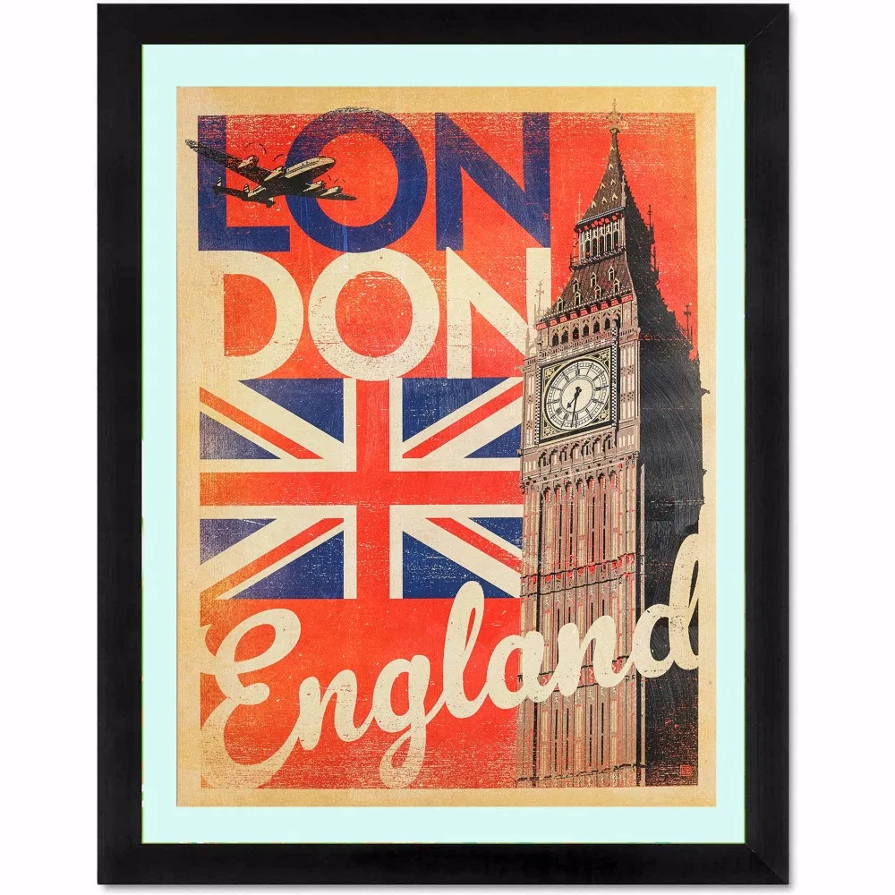 Лондонский английский современный плакат художественные настенные картины