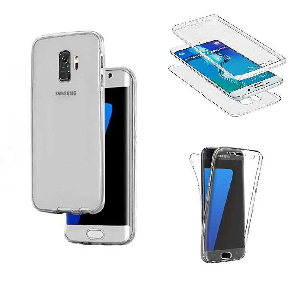 Прозрачный чехол 360 градусов для LG G3 G4 G5 F700 G6 K10 F670 2017 K4 K5 K7 K8 K350 всего тела |