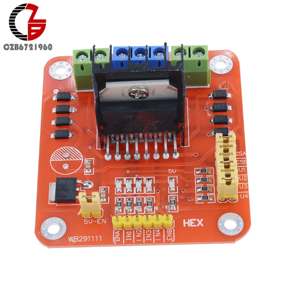 L298N Модуль драйвера двигателя постоянного тока для Arduino PIC AVR Robot плата модуль|motor