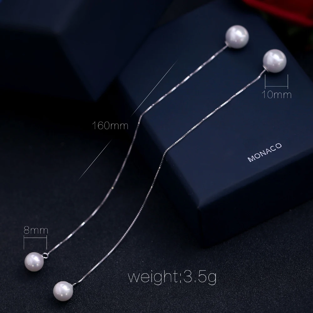 Длинная кисточка жемчужное ухо гипоаллергенный стержень серьги ювелирные