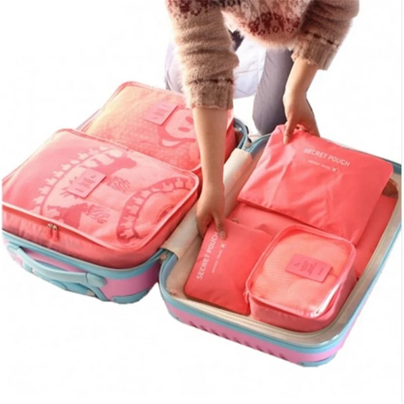 6 шт. дорожная сумка для хранения чехол на колесиках органайзер обуви и