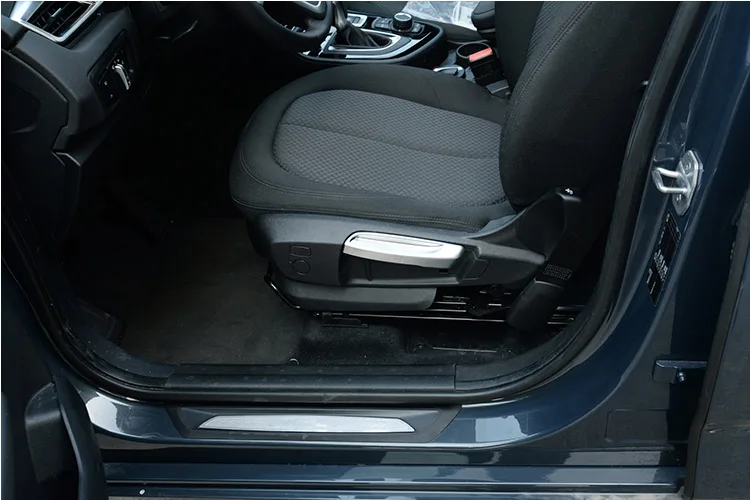 2 шт. хромированные кнопки регулировки сиденья для BMW серии F45 F46 218i 2015 2017|Лепнина