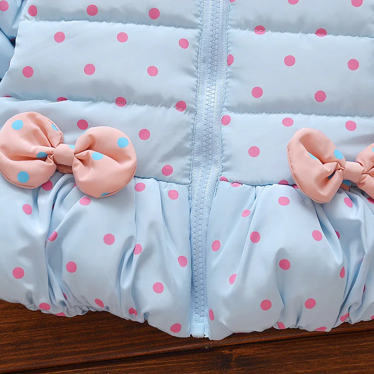 Рождественские парки для девочек красный младенческой ребенок хлопковая куртка