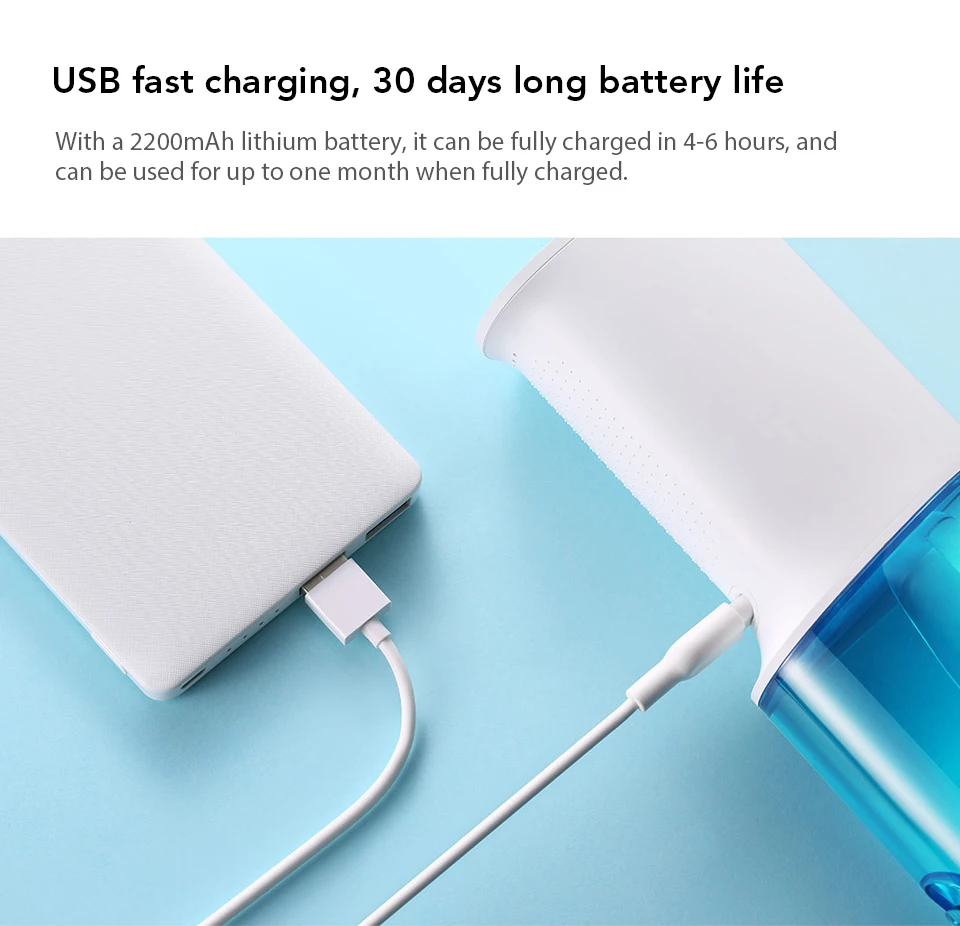 Xiaomi Mi Youpin SOOCAS беспроводной портативный умный водный Флоссер для чистки зубов по утрам и мытья зубов