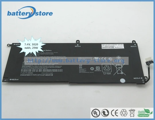 Новые оригинальные аккумуляторы для ноутбуков KK04XL, HSTNN-IB6E, Pro x2 612 G1 планшет, 753703-005,753329-1C1, HSTNN-I19C, 7,4 V, 2 клеток