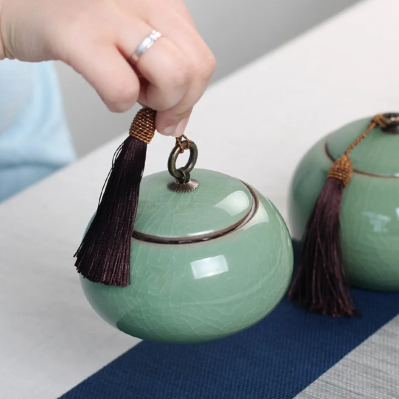 Контейнер для хранения чая Celadon емкость керамического подарок портативные