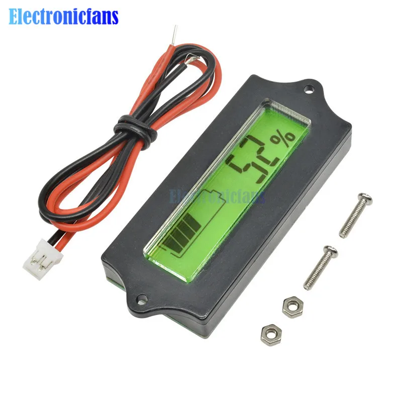 Индикатор тестер для свинцово кислотного литиевого LiPo ЖК модуля емкость батареи