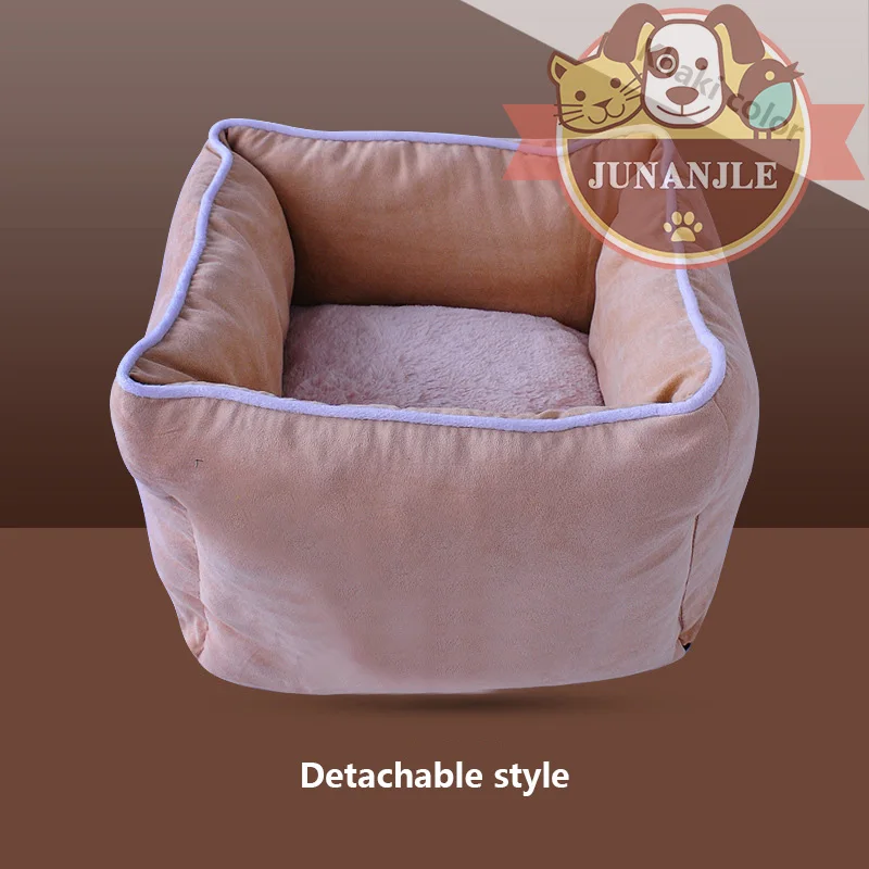 Съемная забавная подушка с узором для домашних животных кошка собака кровать дом