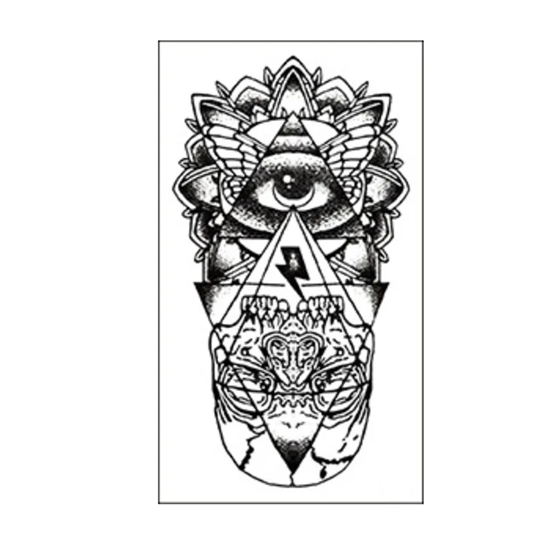 Водостойкая Временная тату наклейка глаза Бога Тотем хной боди арт имитация