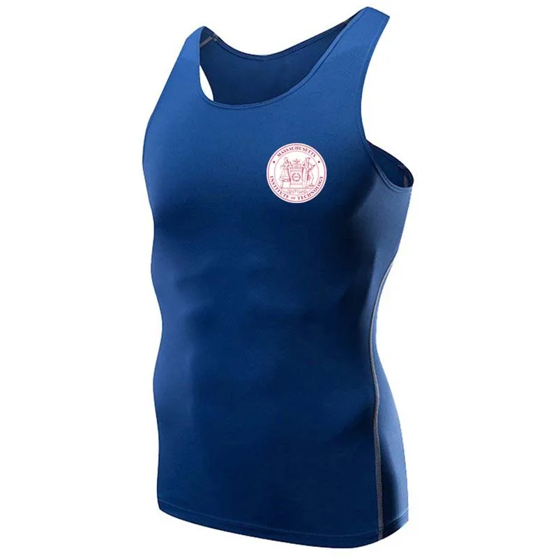 Массачусетский институт бега рубашка тренировочные мужские жилеты безрукавки