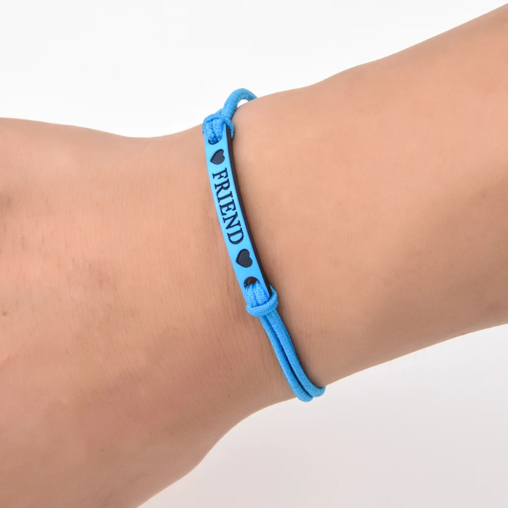 Набор браслетов с подвесками Best Friends Hope 12 шт./компл. для женщин и мужчин эластичные