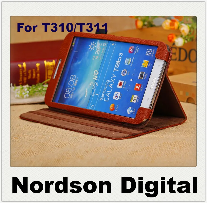 Чехол-книжка для samsung galaxy tab 3 8 дюймов из искусственной кожи 5 цветов 2014 |