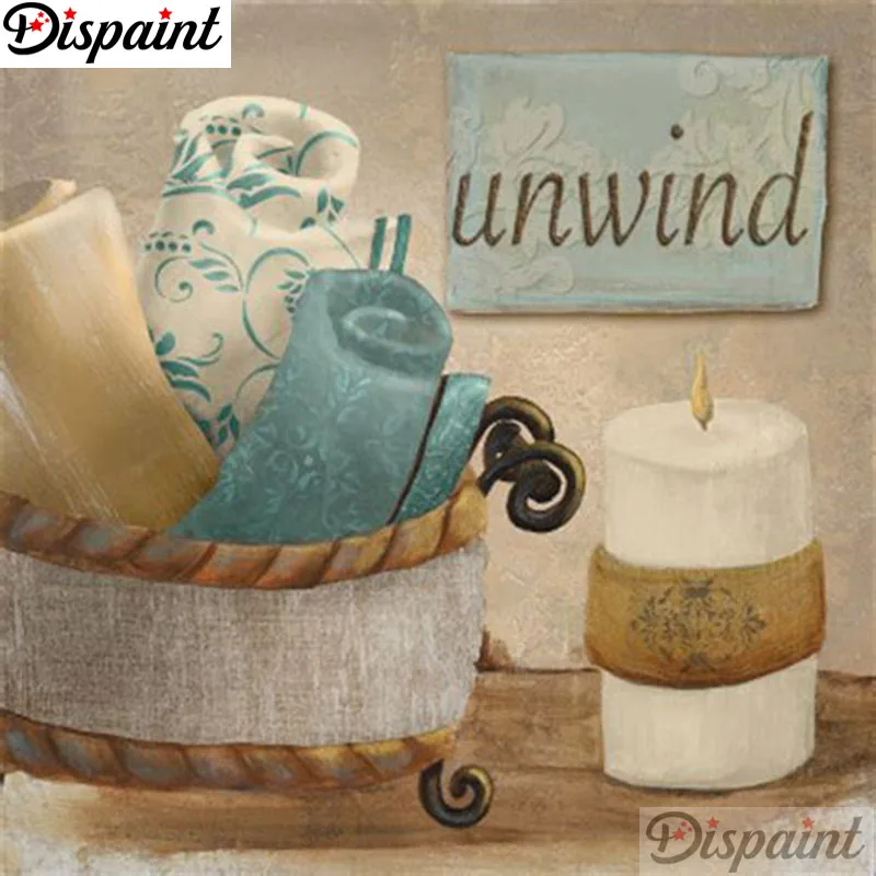 

Dispaint 5D вышивка бисером, Вышивание комплект "Полотенца лампы в форме свечи декорации" Сделай сам Алмазная вышивка крестиком на рисунке, украшения дома подарок A25991