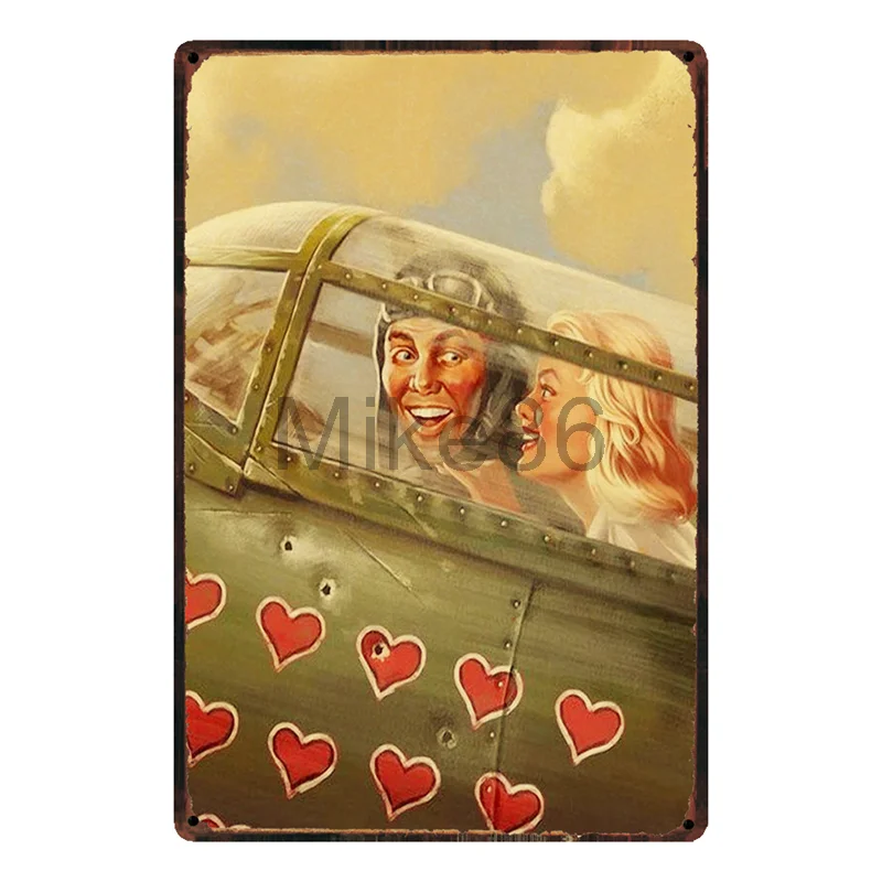 [Mike86] Сексуальная Леди Pin up живопись Оловянная вывеска плакат художественное украшение стены Дом Кафе бар Домашний Декор смешанный заказ 20*30 см - Цвет: SL-8876