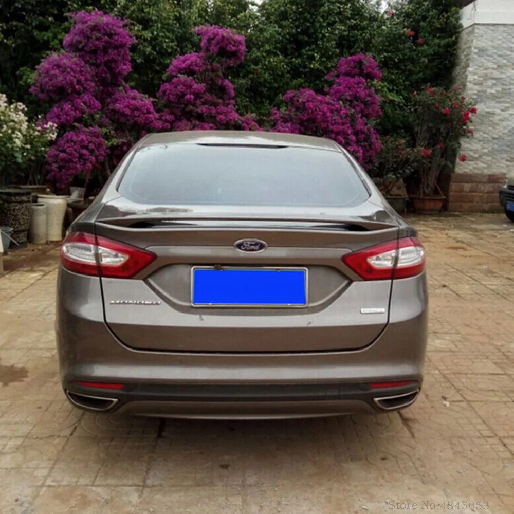 Для Ford Mondeo 2013 до черный Спойлер ABS пластик Неокрашенный задний багажник багажника крыло задний спойлер на крышу автомобильные аксессуары