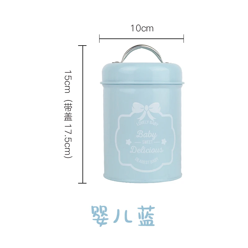 1 шт. бак для хранения цилиндр коробка крышка сталь кухонная утварь