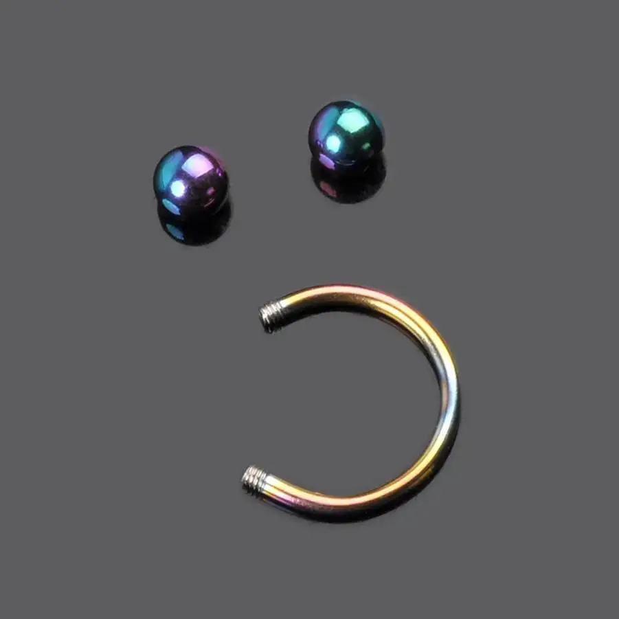 Пирсинг со смайликом из нержавеющей стали 10 шт./лот красочные U образные