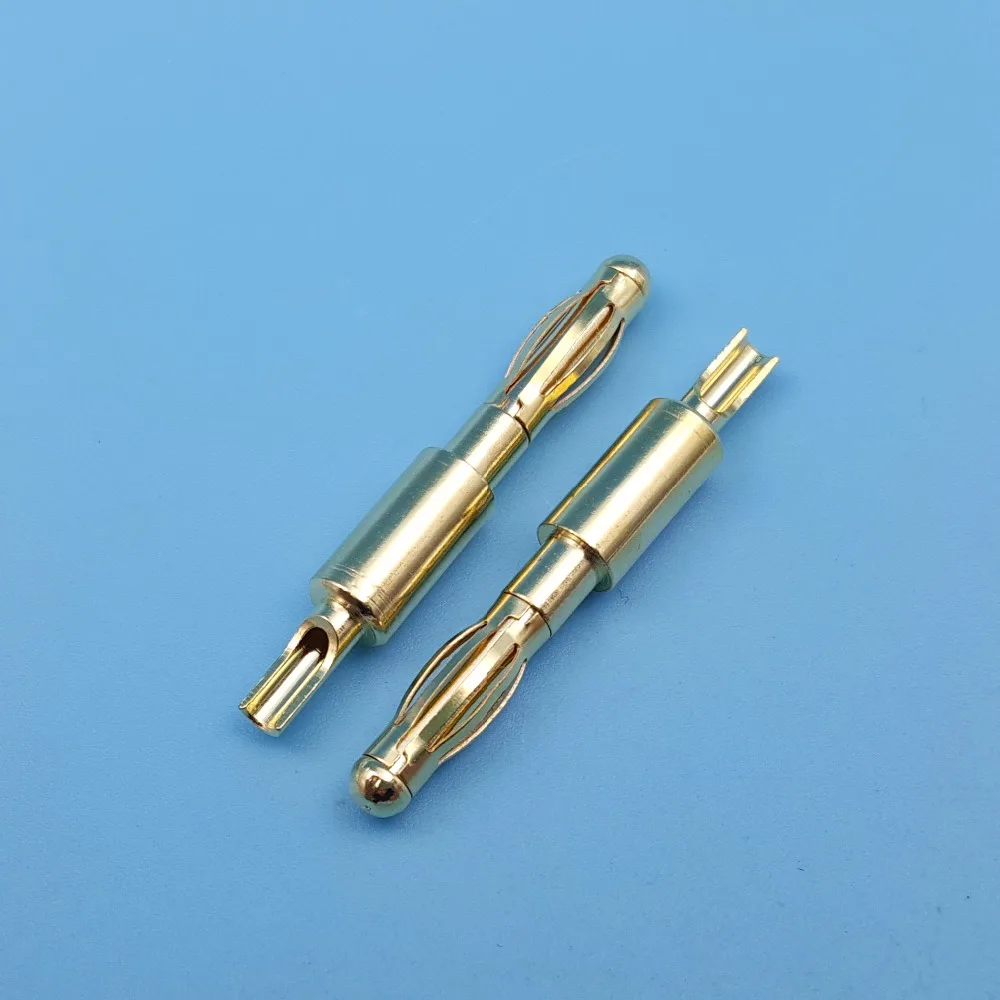 10 шт. 4 мм красный и черный провод припоя типа золотая пластина штекер банана