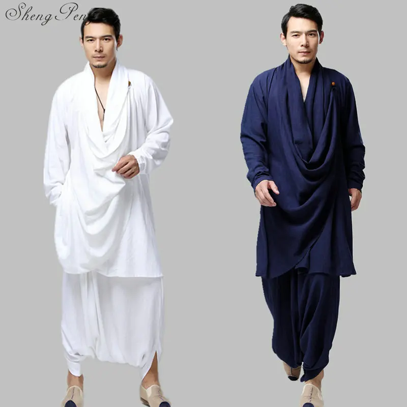 Традиционный китайский язык одежда комплект одежды стиля Востока для мужчин