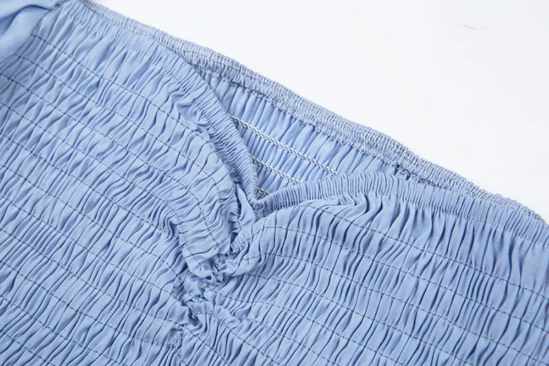 Блузка женская винтажная с рукавом фонариком плиссированная 2019|Блузки| |