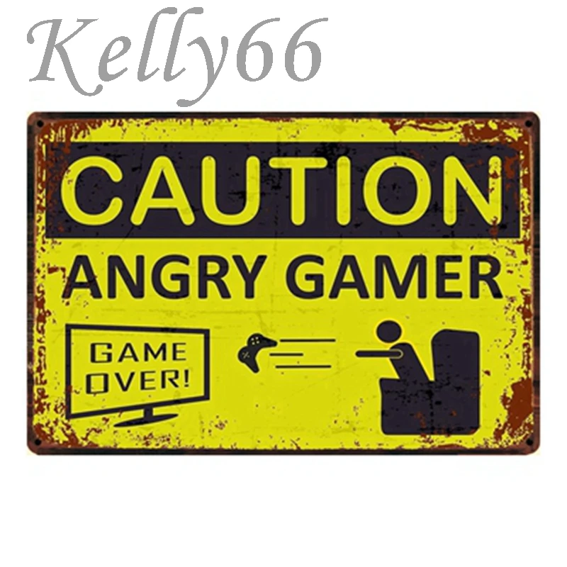 

[ Kelly66 ] Beware Smake Shark Hunter Eaqle Vintage Metal Sign Tin Poster Home Decor Bar Wall Art Painting 20*30 CM Size y-1116
