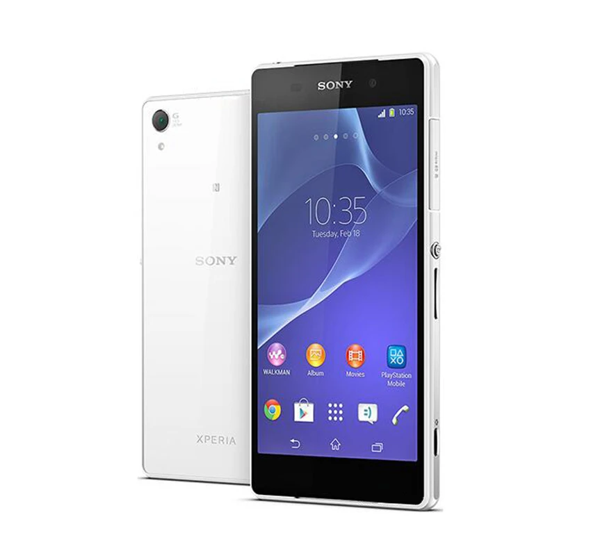 Sony Xperia Z2 D6503 разблокированный мобильный телефон GSM WCDMA 4G LTE Android четырехъядерный ОЗУ 3 Гб ПЗУ 16 Гб 5,2 дюйма камера 20 МП