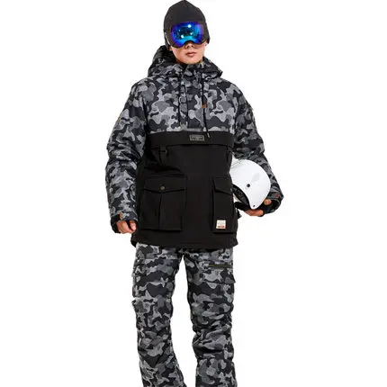 SETs 2 LTVT одежда для сноуборда для мужчин и женщин, зимний костюм, утепленный стеганый Водонепроницаемый двойной борд, мужской лыжный костюм - Цвет: SETs 2