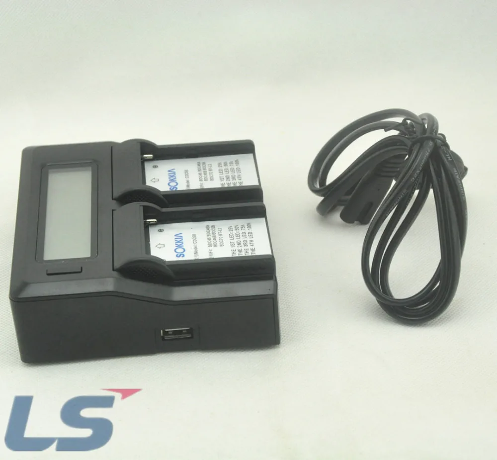 Двойной светодиодный зарядное устройство для SOKKIA BDC46 BDC46A BDC46B BDC58 BDC70 BT-L2 зарядное устройство EU plug US