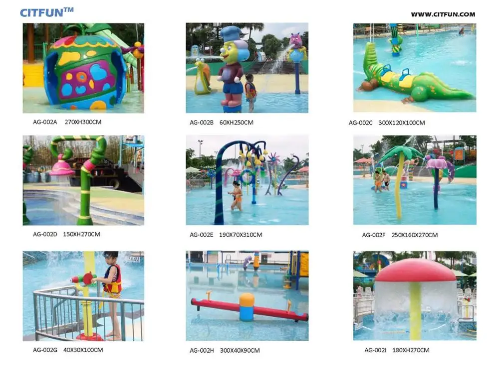 Большая игровая площадка из стекловолокна для аквапарка привлекательный