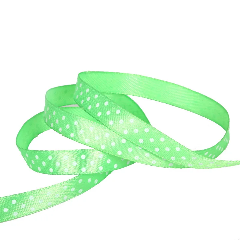 Модная атласная лента в горошек шириной 10 мм 5 ярдов/партия свадебные вечерние