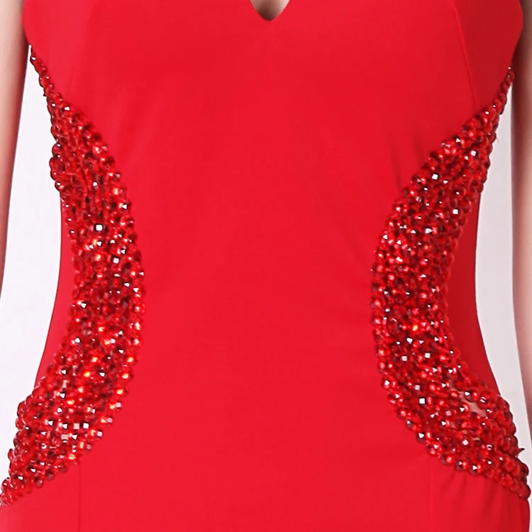 CX SHINE элегантные черные и розовые с бисером Длинные вечерние платья юбкой годе