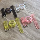 Аксессуары для часов Casio 6900 Series, ремешок из смолы, Мужской и Женский, прозрачный, спортивный, с пряжкой-штифтом