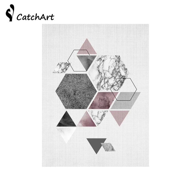 Современная Геометрическая абстрактная живопись скандинавские геометрические