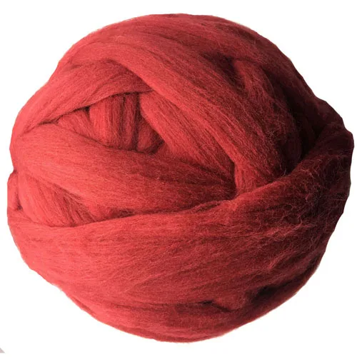 Dark Red 1000 г/шт. Новая высококачественная супер массивная Мериносовая шерстяная пряжа гигантская прядильная шерсть для рук вязаные одеяла свитера с шарфами - Цвет: Dark Red