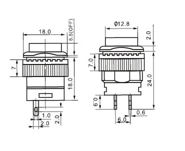 JOYING LIANG R16 503A желтый 2 контактный Круглый кнопочный переключатель с замком