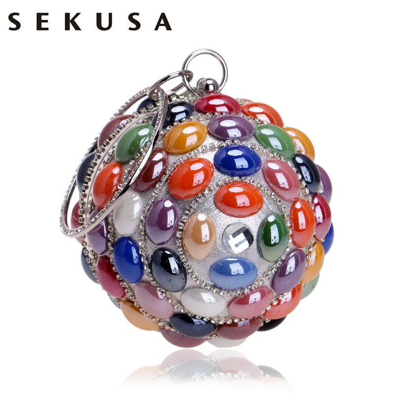 SEKUSA модные керамические женские сумки клатчи в богемном стиле вечерние на плечо