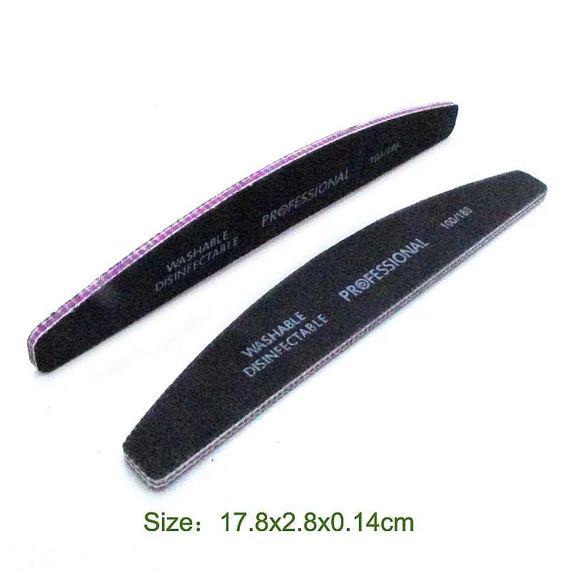 Пилка для ногтей 5 шт./компл. шлифовальный буферный блок 100/180 пилка педикюра