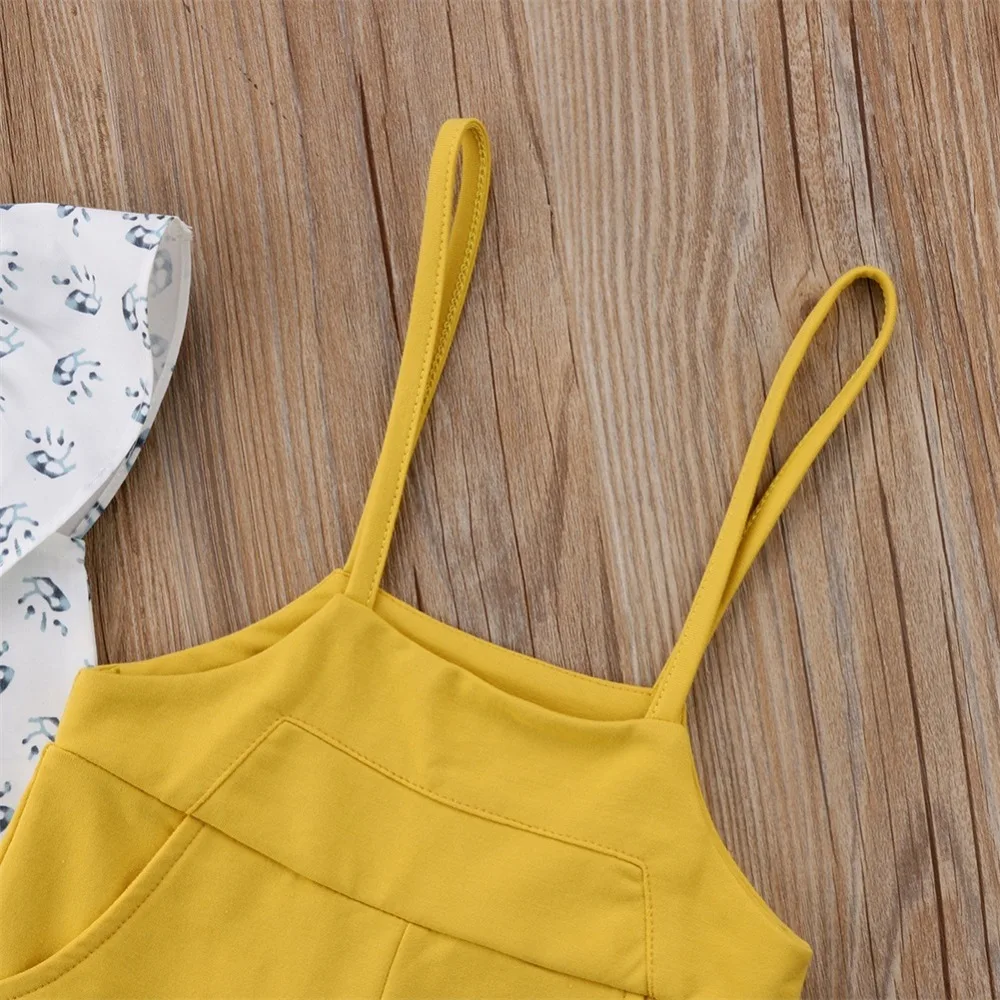 3 шт. детские длинные брюки с открытыми плечами и коротким рукавом|Комплекты