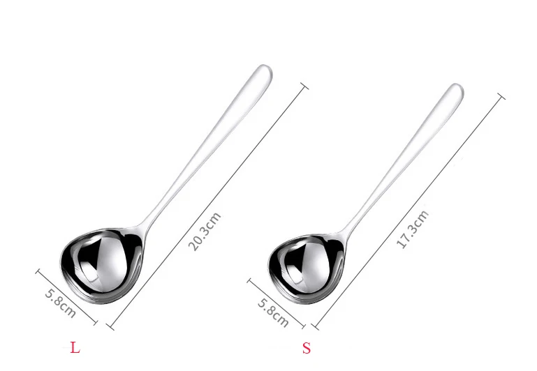 1 шт 304 суповая из нержавеющей стали ложки с длинной ручкой КИТАЙСКИЙ ЩЕПКА десерт