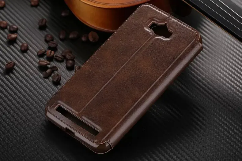 Роскошный кожаный чехол-книжка с подставкой и отделением для карт для Asus ZenFone Max ZC550KL, жесткий бумажник, защитная задняя крышка, чехол для телефона