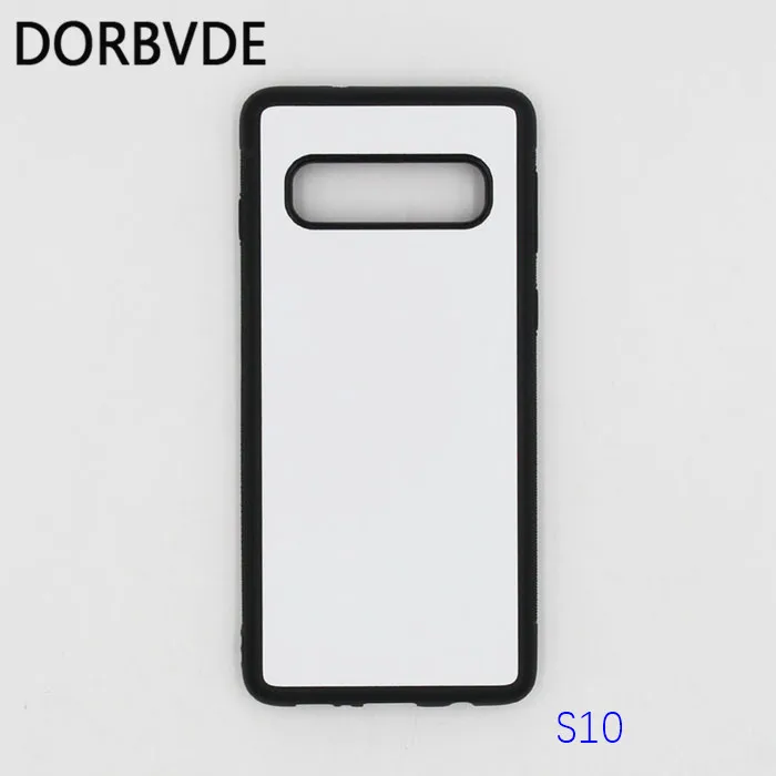 2D сублимационная Резина TPU+ PC пустая задняя крышка для samsung S10 lite S10 Plus с клеем и пластинами 200 шт./лот