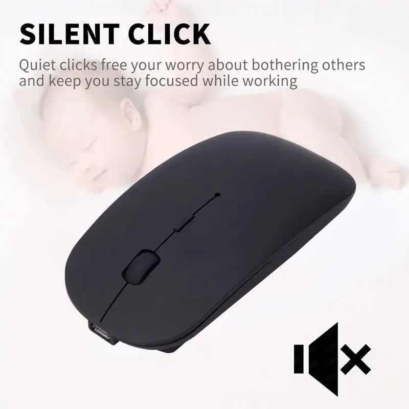 Перезаряжаемая Беспроводная Bluetooth 4 0 + 2 4G двойной режим в 1 заряжающая мышь 1600