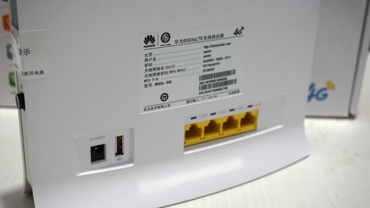 

Unlocked HUAWEI B593S-850 4G LTE TDD mobile hotspot router